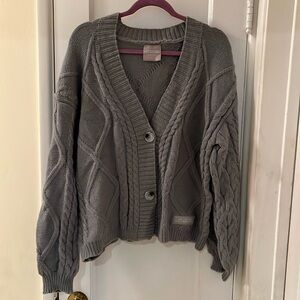 Taylor Swift The Tortured Poets Department Gray Cardigan size M/L